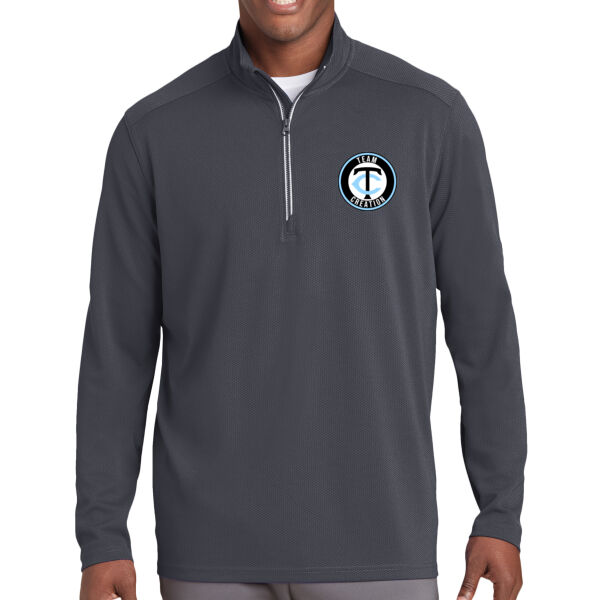 Team Creation Basketball Sport Wick ® Textured 1/4 Zip Pullover Thumbnail